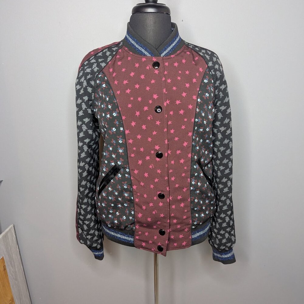 Coach Reversible Cloud Souvenir Jacket Snap Button Closure Women's Size Medium - Picture 8 of 16